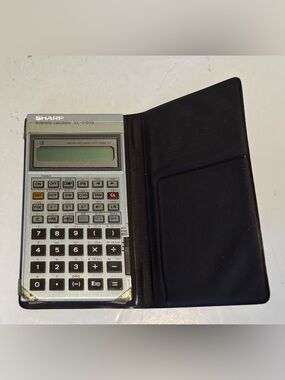 Sharp EL-5103S Scientific Calculator In Folio Case - Tested Made In Japan 1980’s